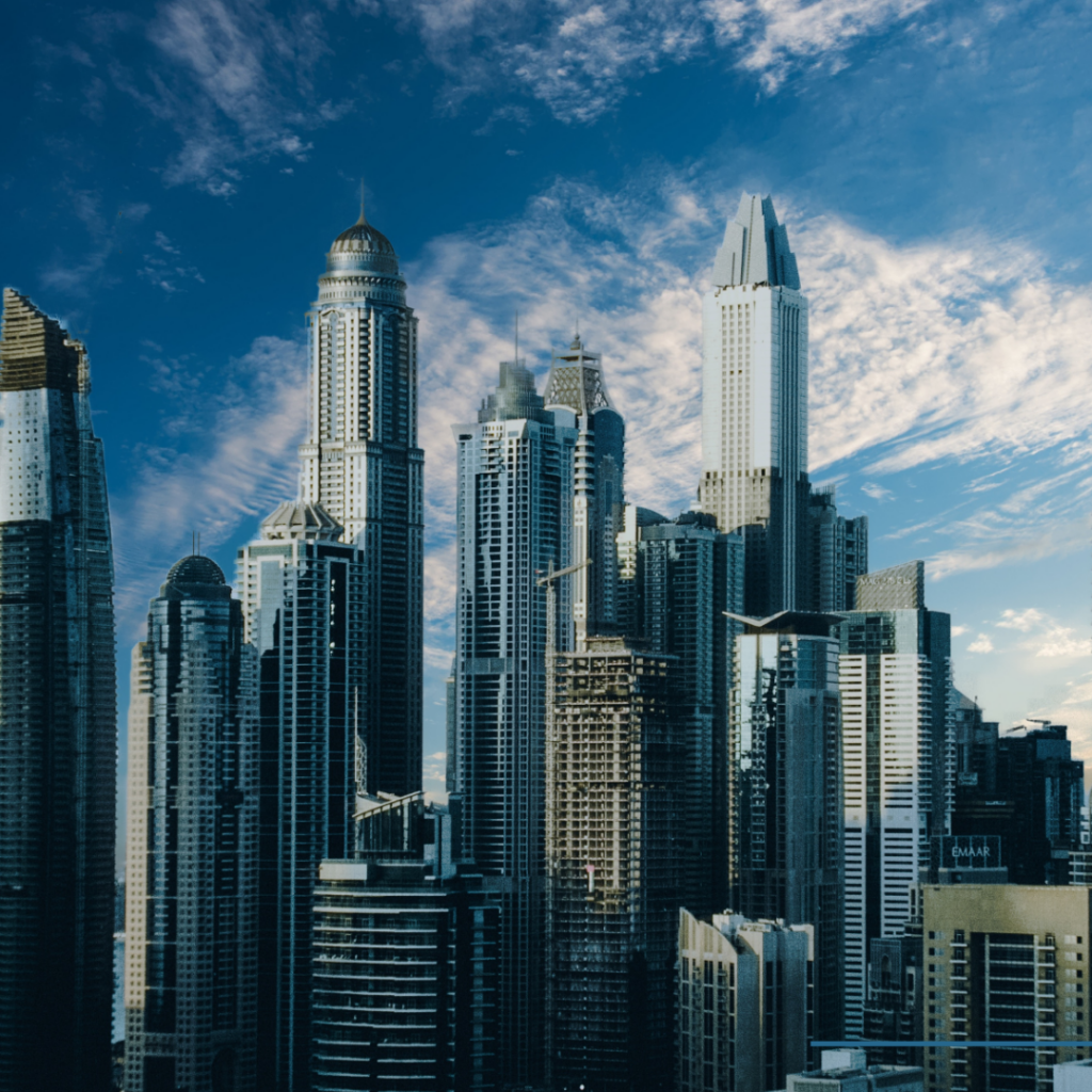 Blue Minimalist Global Consulting Services Instagram Post "Who we are cover image"